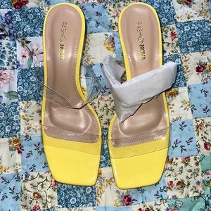 Clear top heels